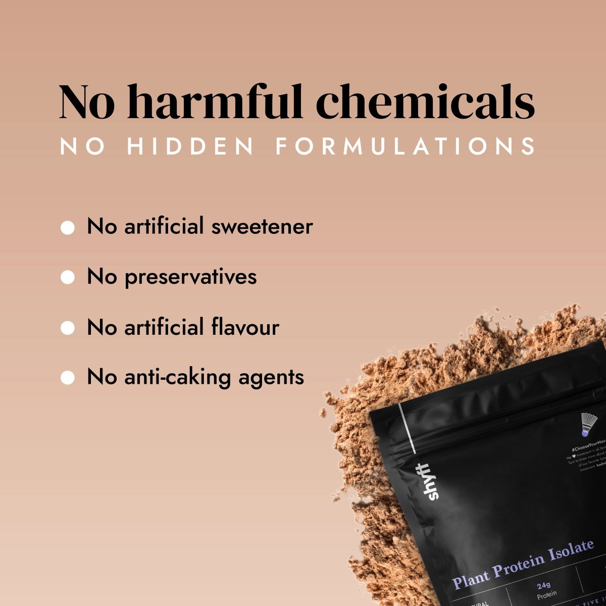 Plant Protein Isolate: Natural Cocoa - Shyft