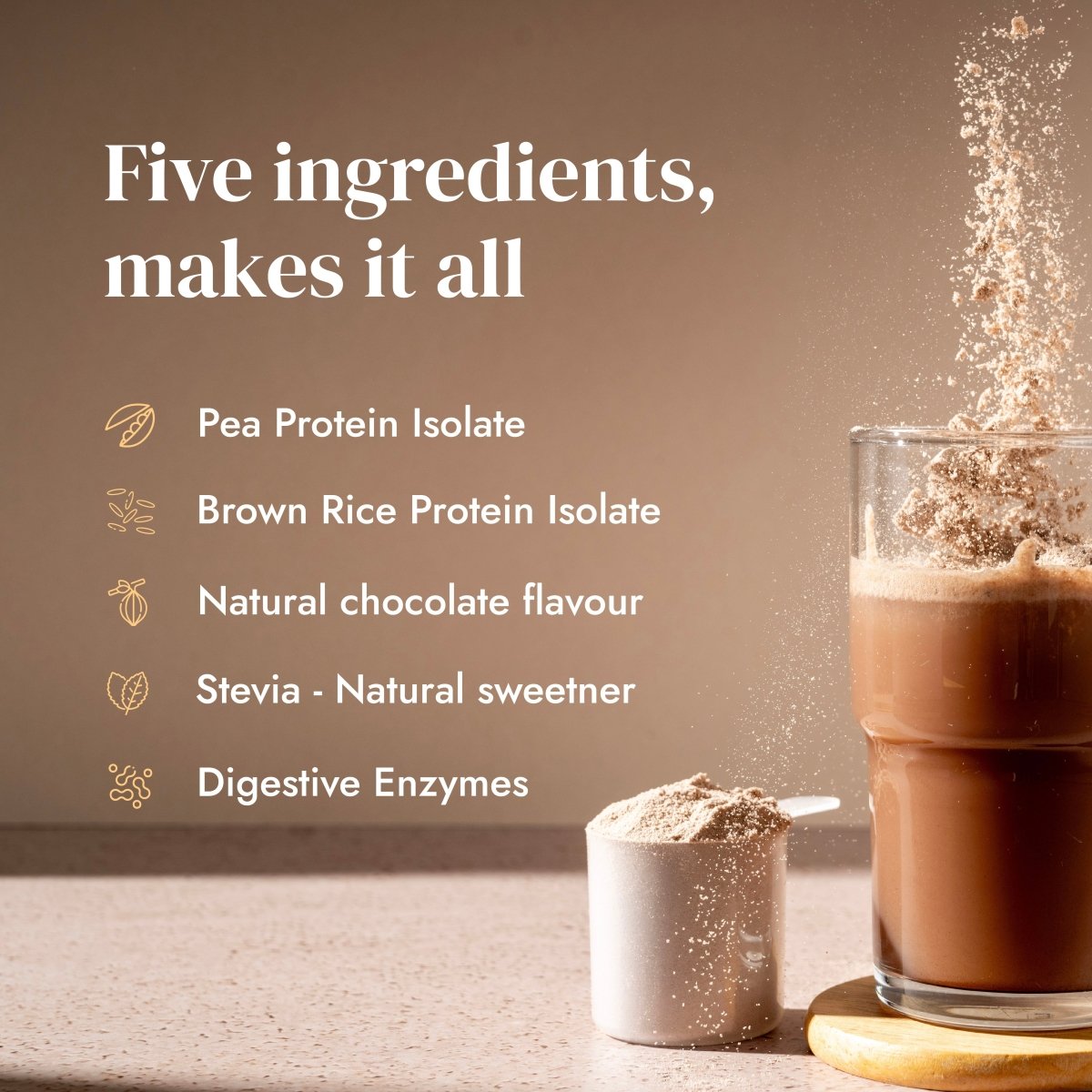 Plant Protein Isolate: Natural Cocoa - Shyft Store