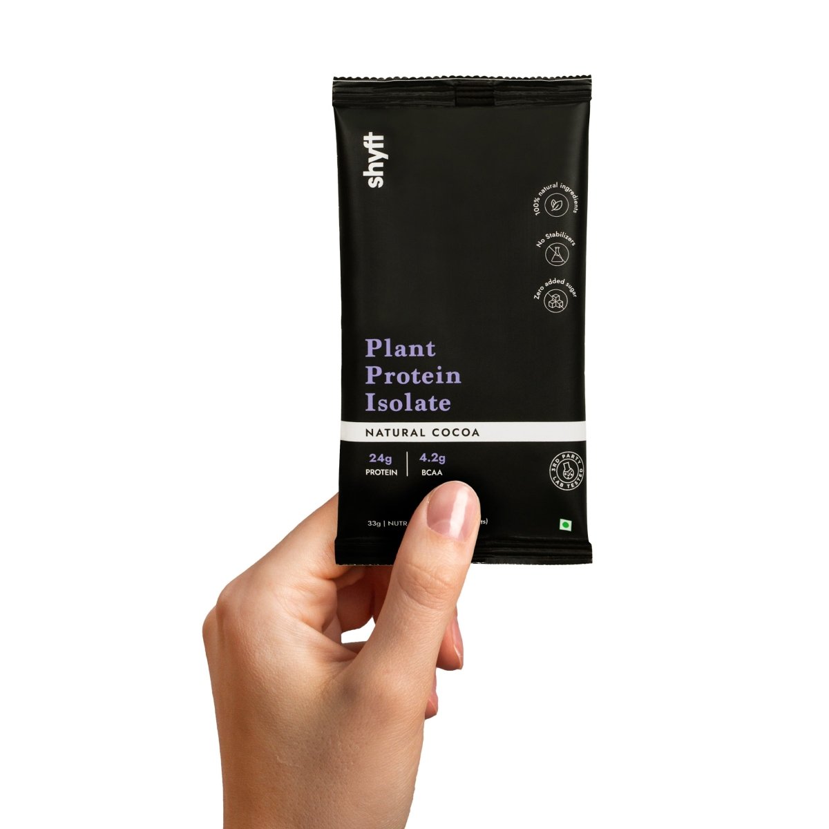 Plant Protein Isolate: Natural Cocoa Travel Pack (7 X Single Serve Sachets) - Shyft