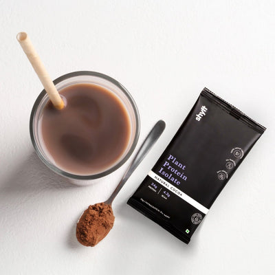 Plant Protein Isolate: Natural Cocoa Travel Pack (7 X Single Serve Sachets) - Shyft