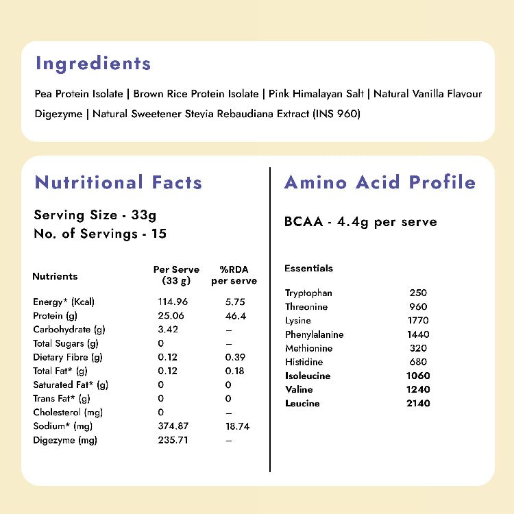 Plant Protein Isolate: Vanilla - Shyft