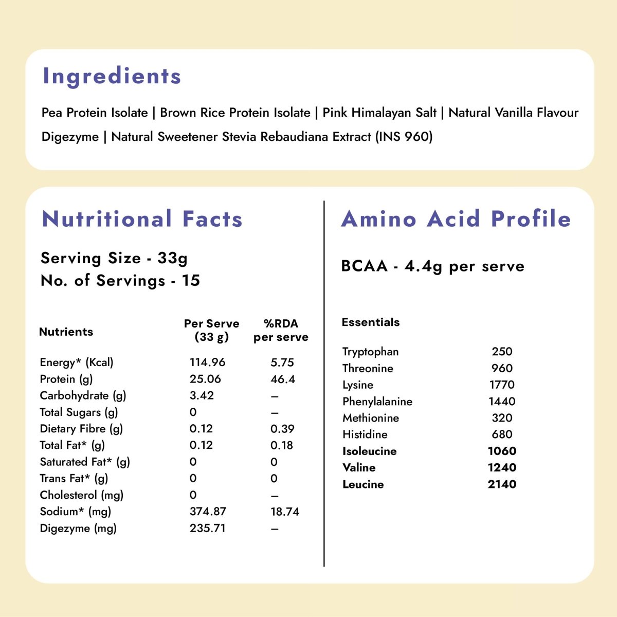 Plant Protein Isolate: Vanilla (Pack of 2) - Shyft