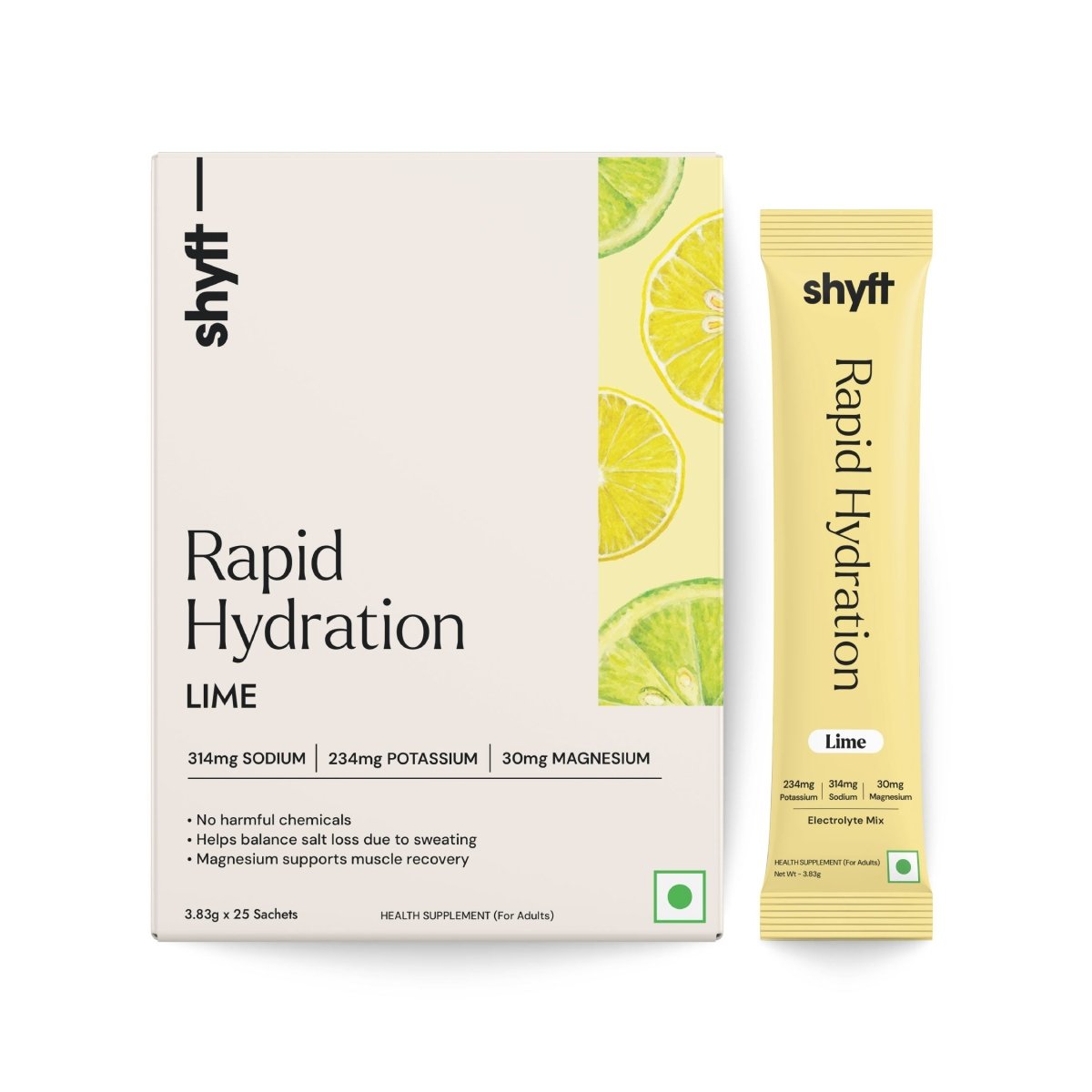 Rapid Hydration - Lime (25 Sachets) - Shyft