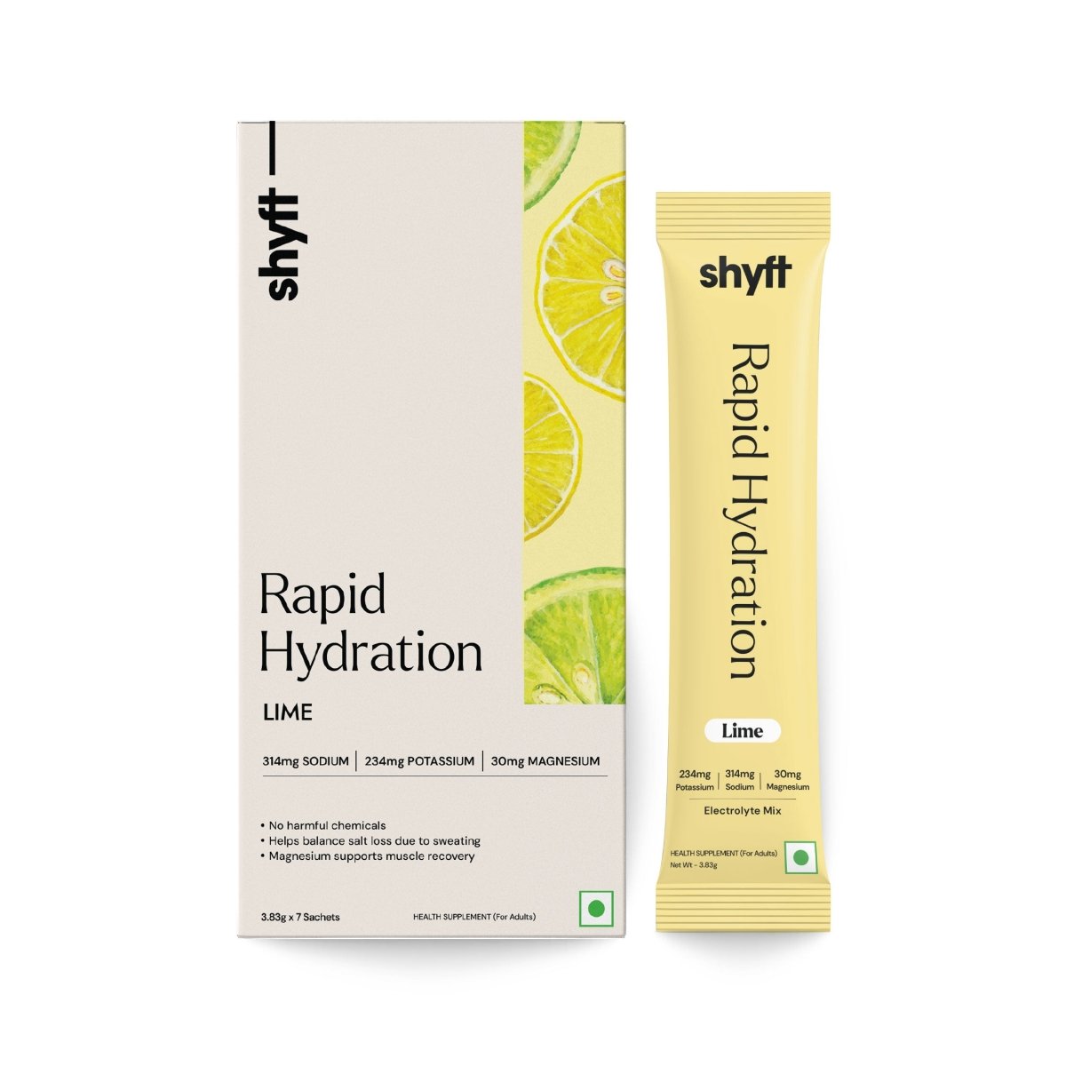 Rapid Hydration - Lime (7 Sachets) - Shyft