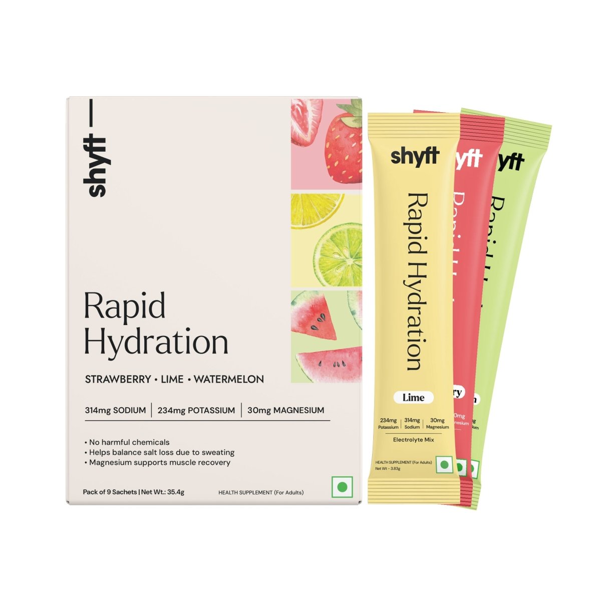 Rapid Hydration - Mixed Flavours (9 Sachets) - Shyft