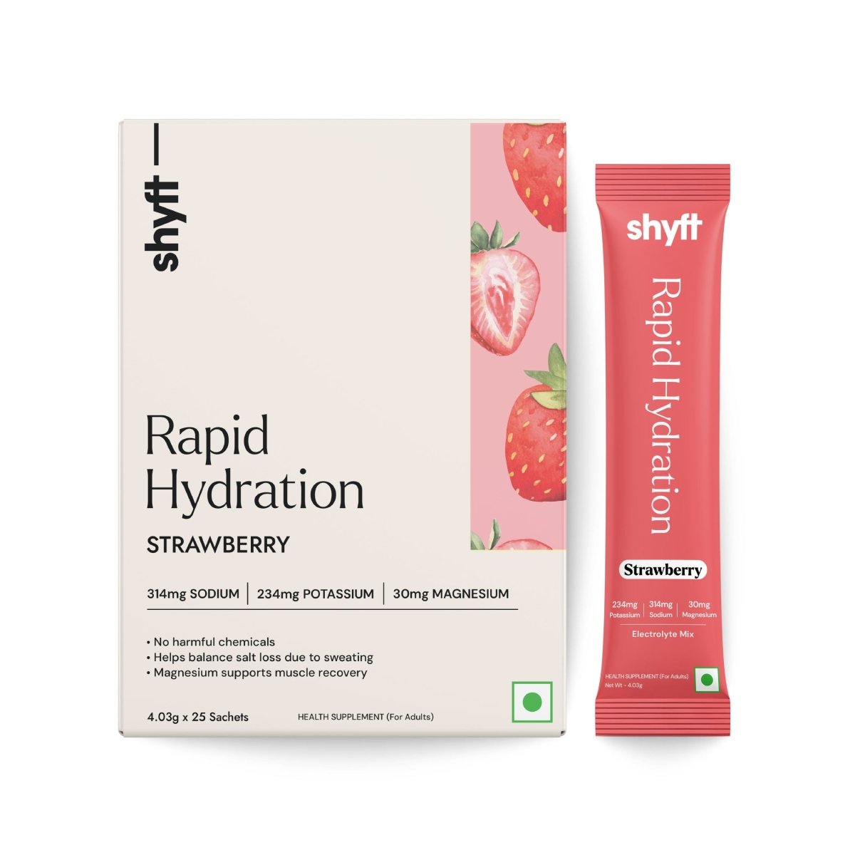 Rapid Hydration - Strawberry (25 Sachets) - Shyft
