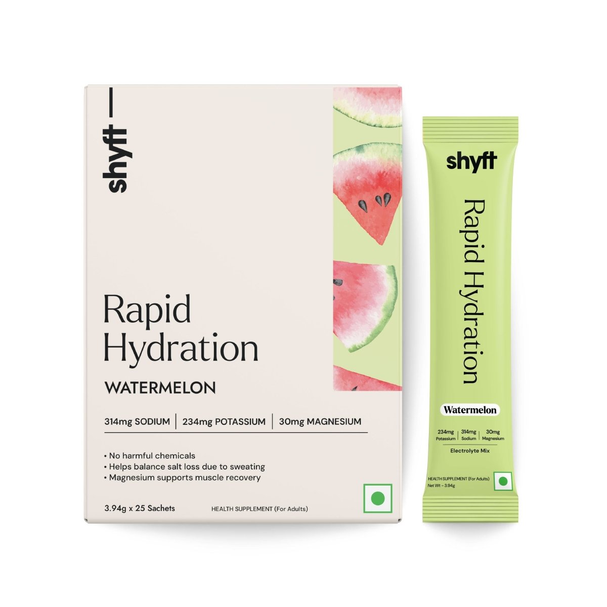 Rapid Hydration - Watermelon (25 Sachets) - Shyft