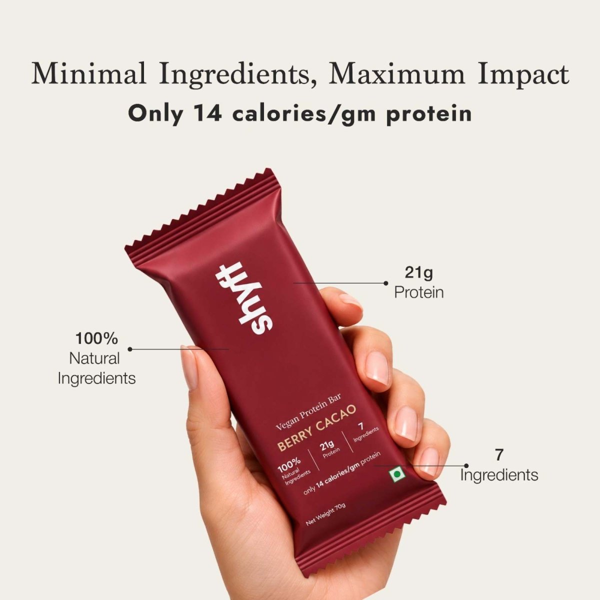 Shyft Vegan Protein Bar: 3 flavours - Shyft